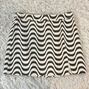 Le lis zebra print denim skirt medium  NWT